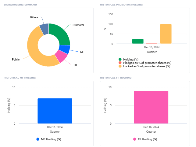 Mobikwik Shares Pattern FII, DII